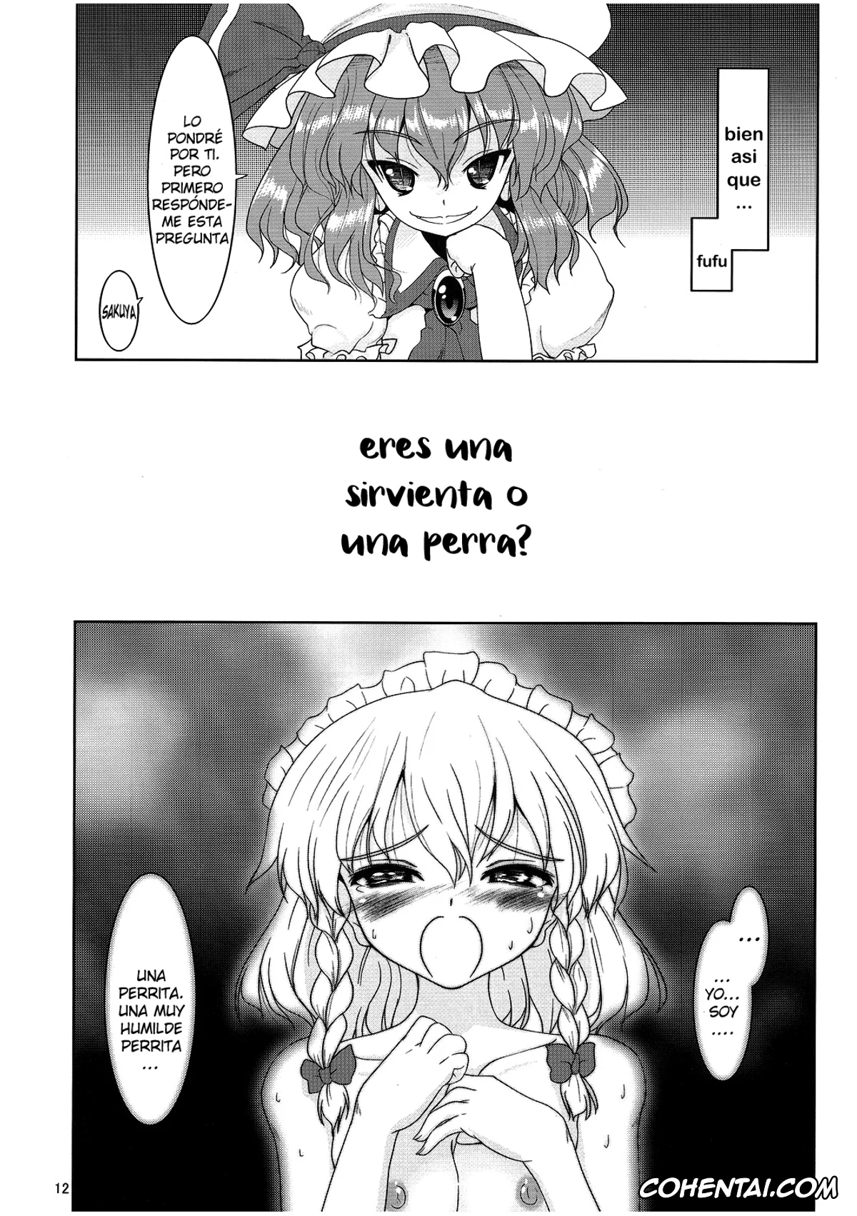 Touhou Project porno, Remilia Scarlet porno, Sakuya Izayoi porno, Maid or Dog (Touhou Project), pagina 11