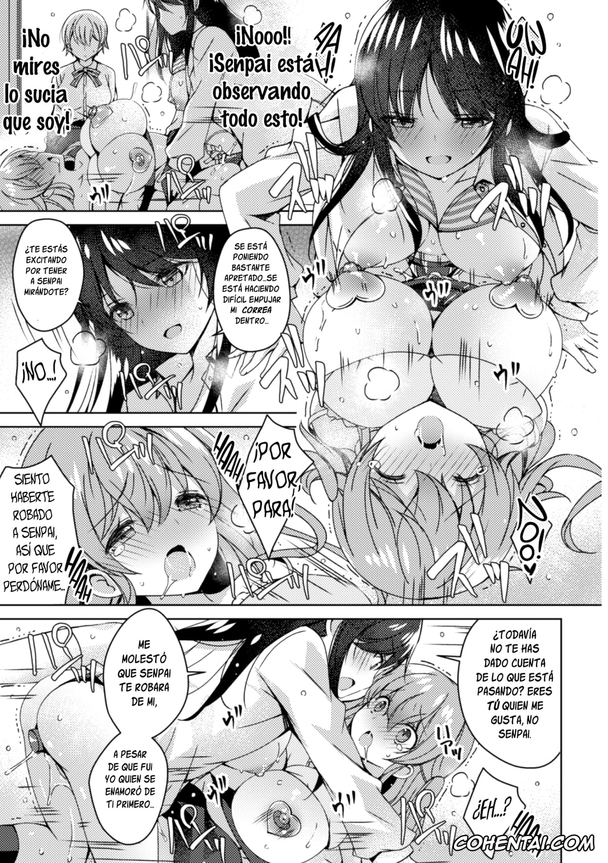 Revistas porno, 2D Comic Magazine porno, Zutto Suki Dattanda kara Mechakucha ni Shite mo iiyone? (2D Comic Magazine NTR Les Kanojo ga Kanojo o Netottara Vol. 1), pagina 17