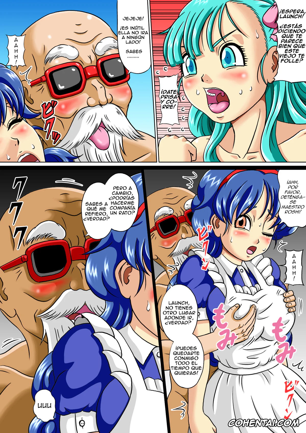 Dragon Ball porno, Bulma Briefs porno, krillin porno, Lunch porno, Master Roshi porno, Yamcha porno, Kame Sennin no Bitch Choukyou (Dragon Ball), pagina 5