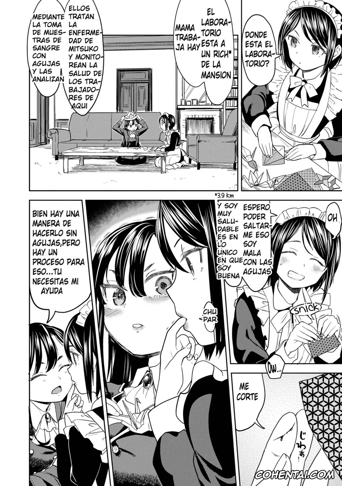 Original porno, Mochizuki Ketsueki Kenkyuujo no Musume Ch. 1, pagina 8