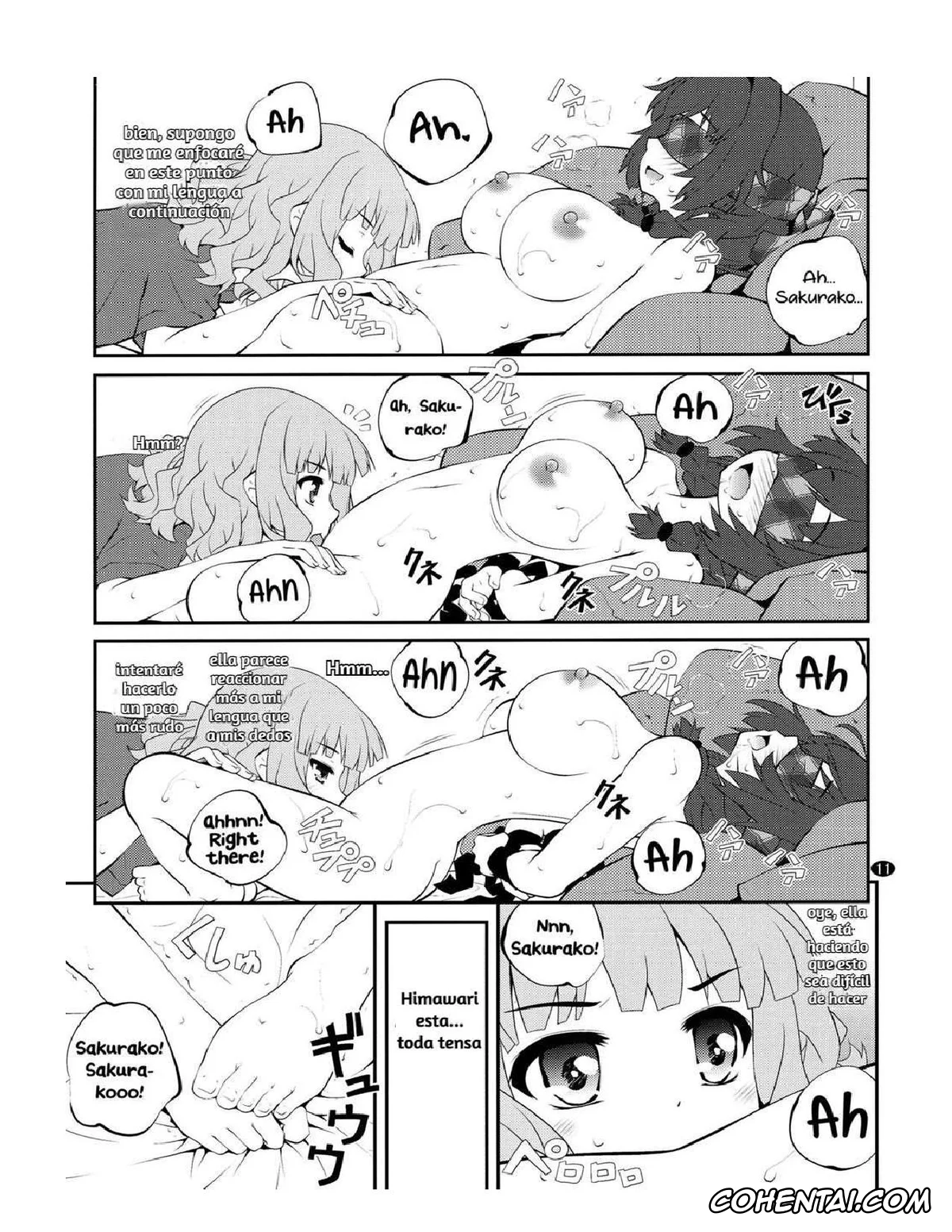 YuruYuri porno, Himawari Furutani porno, Sakurako Ohmuro porno, Himegoto Flowers 10 (YuruYuri), pagina 11