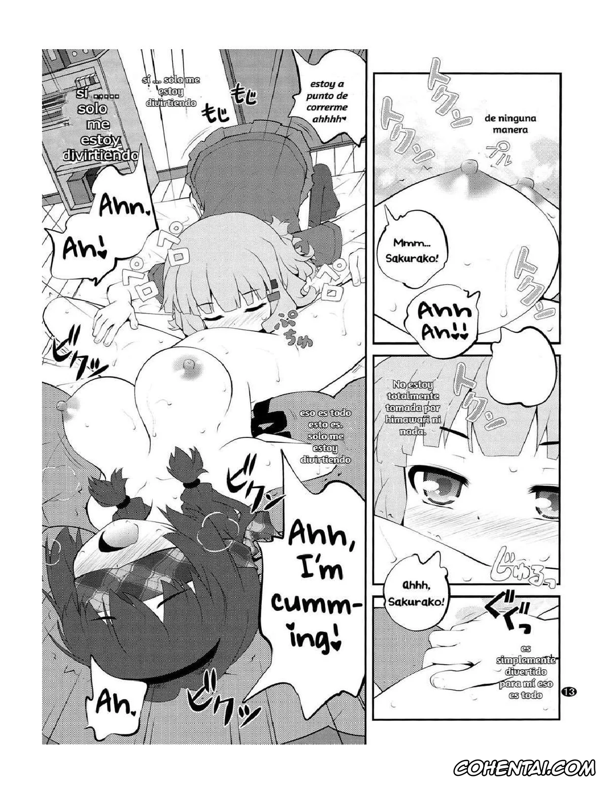 YuruYuri xxx, Himawari Furutani xxx, Sakurako Ohmuro xxx, Himegoto Flowers 10 (YuruYuri), pagina 13