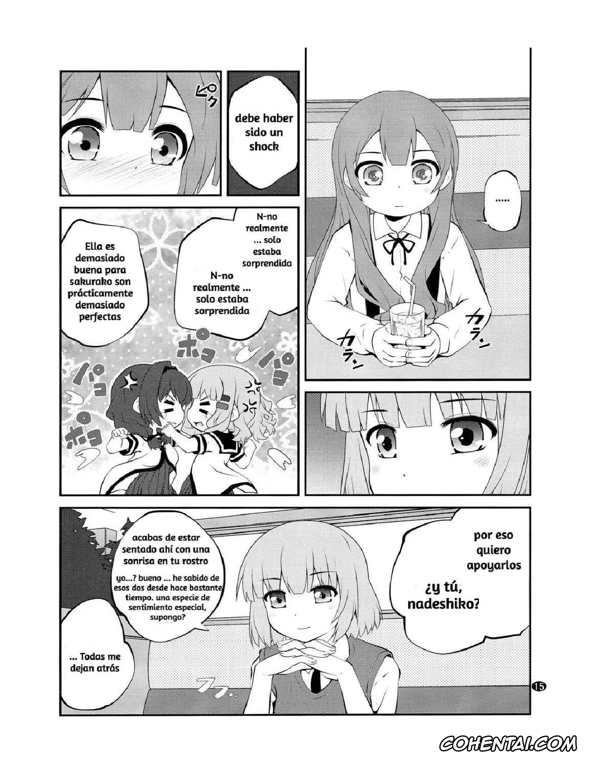 YuruYuri hentai, Himawari Furutani hentai, Sakurako Ohmuro hentai, Himegoto Flowers 10 (YuruYuri), pagina 15