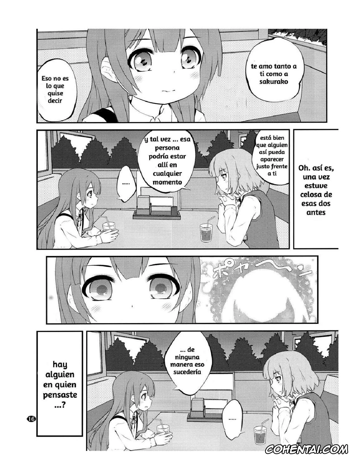 YuruYuri xxx, Himawari Furutani xxx, Sakurako Ohmuro xxx, Himegoto Flowers 10 (YuruYuri), pagina 16