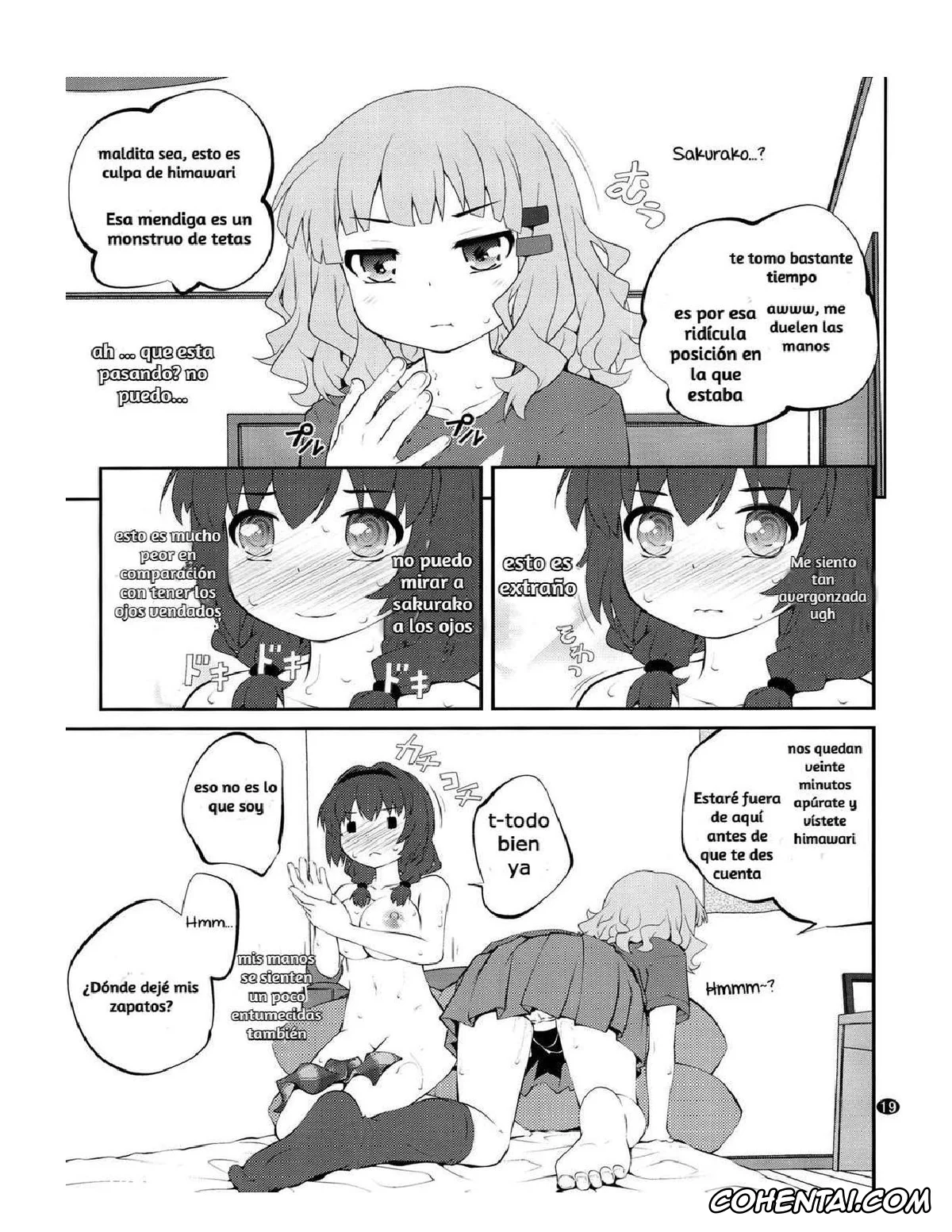 YuruYuri xxx, Himawari Furutani xxx, Sakurako Ohmuro xxx, Himegoto Flowers 10 (YuruYuri), pagina 19