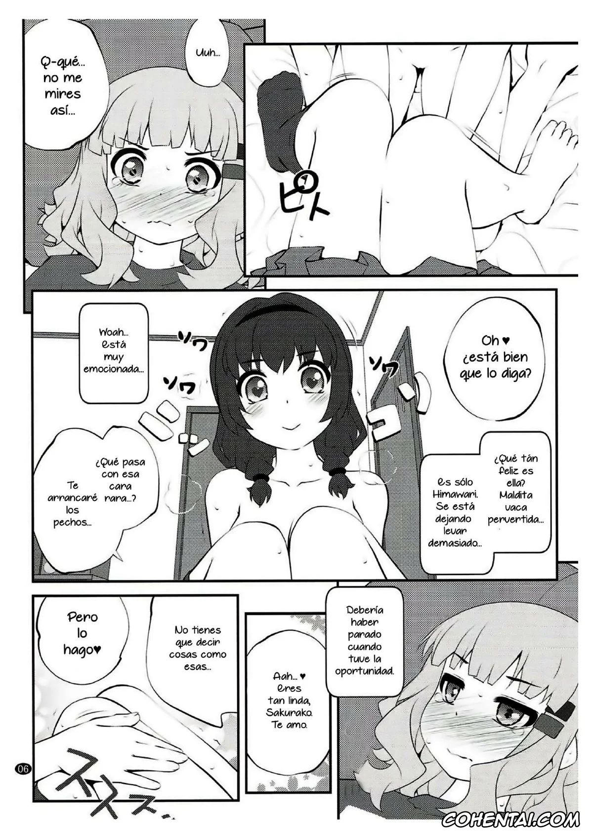 YuruYuri porno, Himawari Furutani porno, Sakurako Ohmuro porno, Himegoto Flowers 12 (YuruYuri), pagina 5