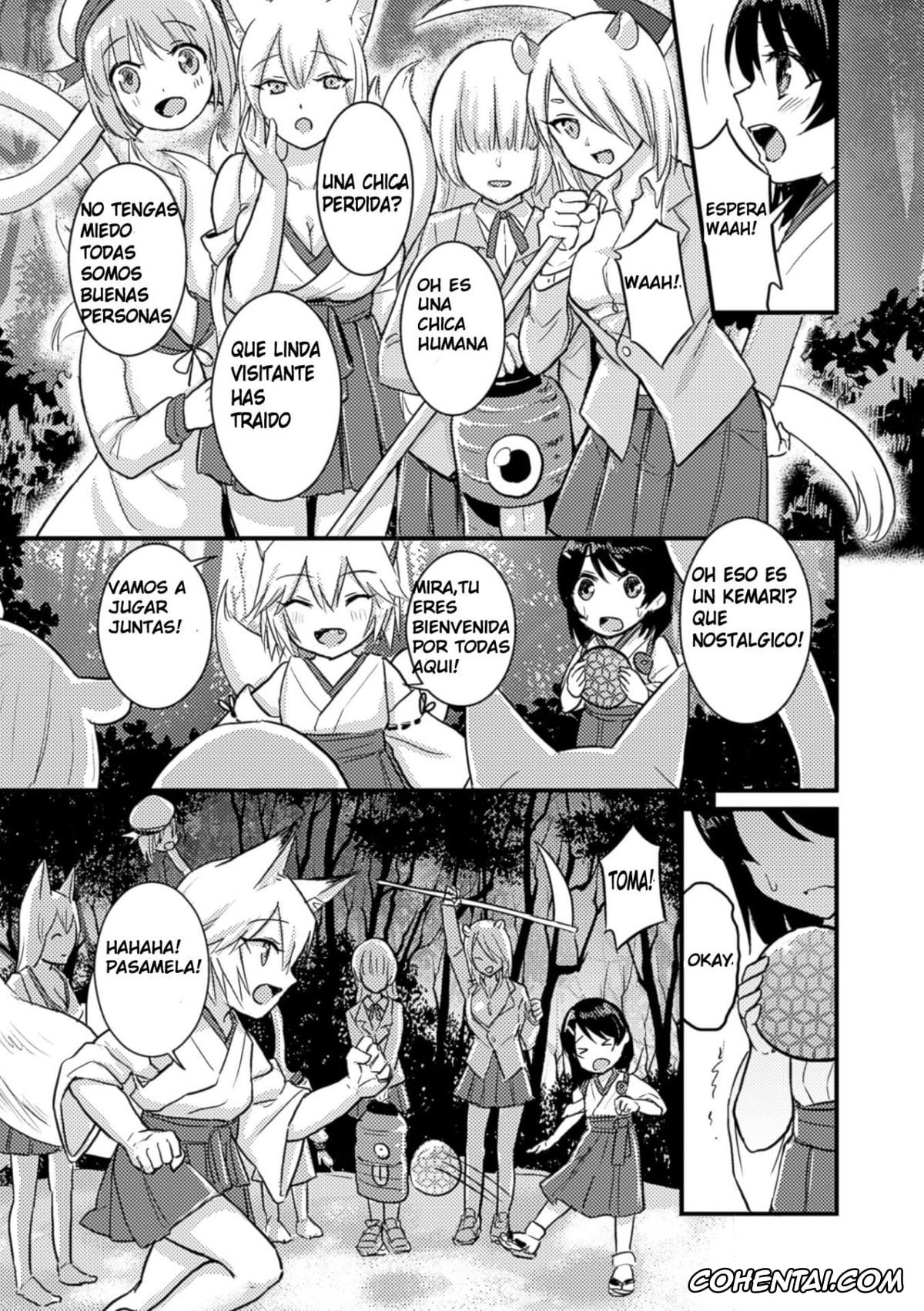 Revistas hentai, 2D Comic Magazine hentai, Kitsune no Yomeiri (2D Comic Magazine Yuri Ninshin Vol. 3), pagina 3