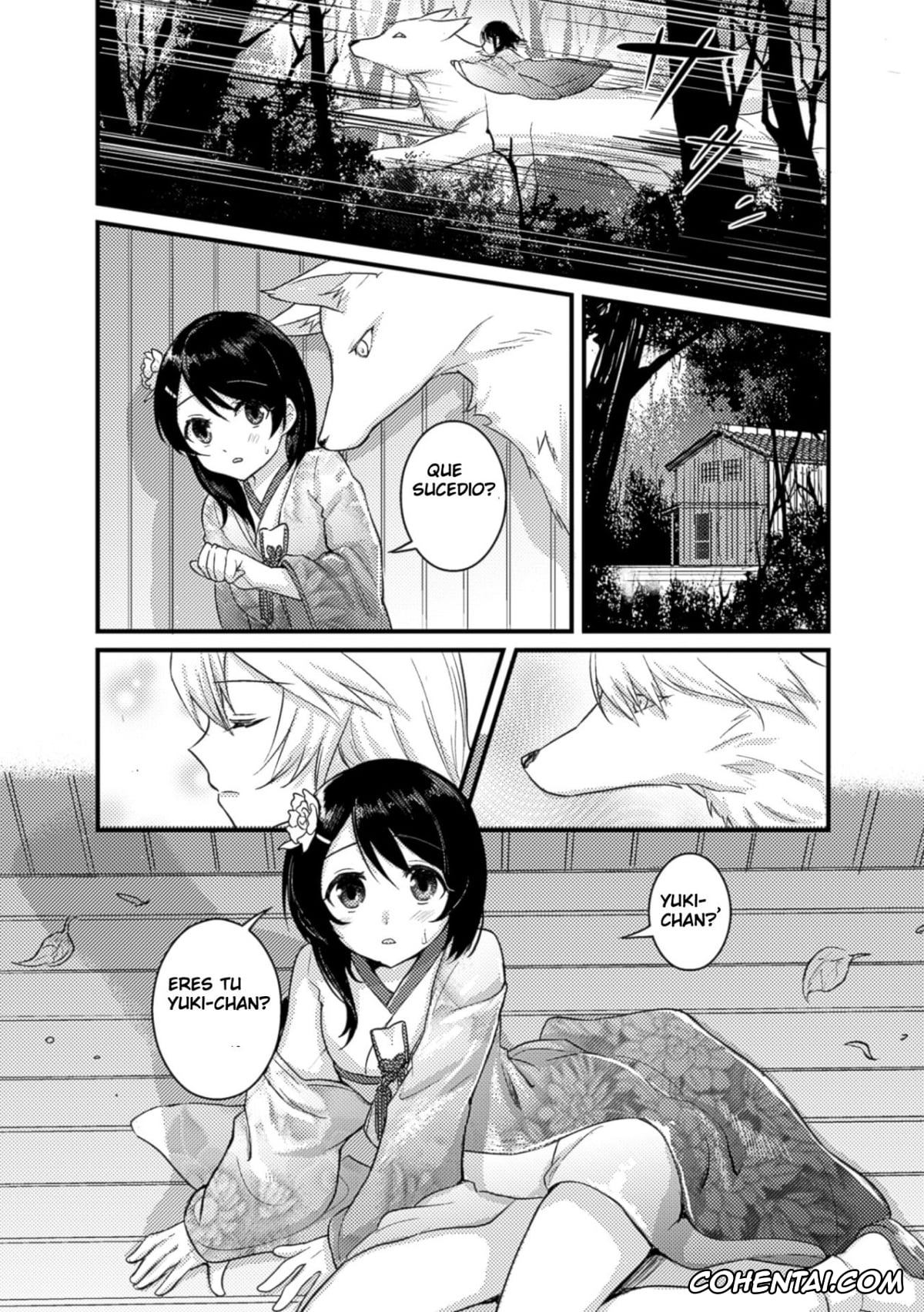 Revistas porno, 2D Comic Magazine porno, Kitsune no Yomeiri (2D Comic Magazine Yuri Ninshin Vol. 3), pagina 14