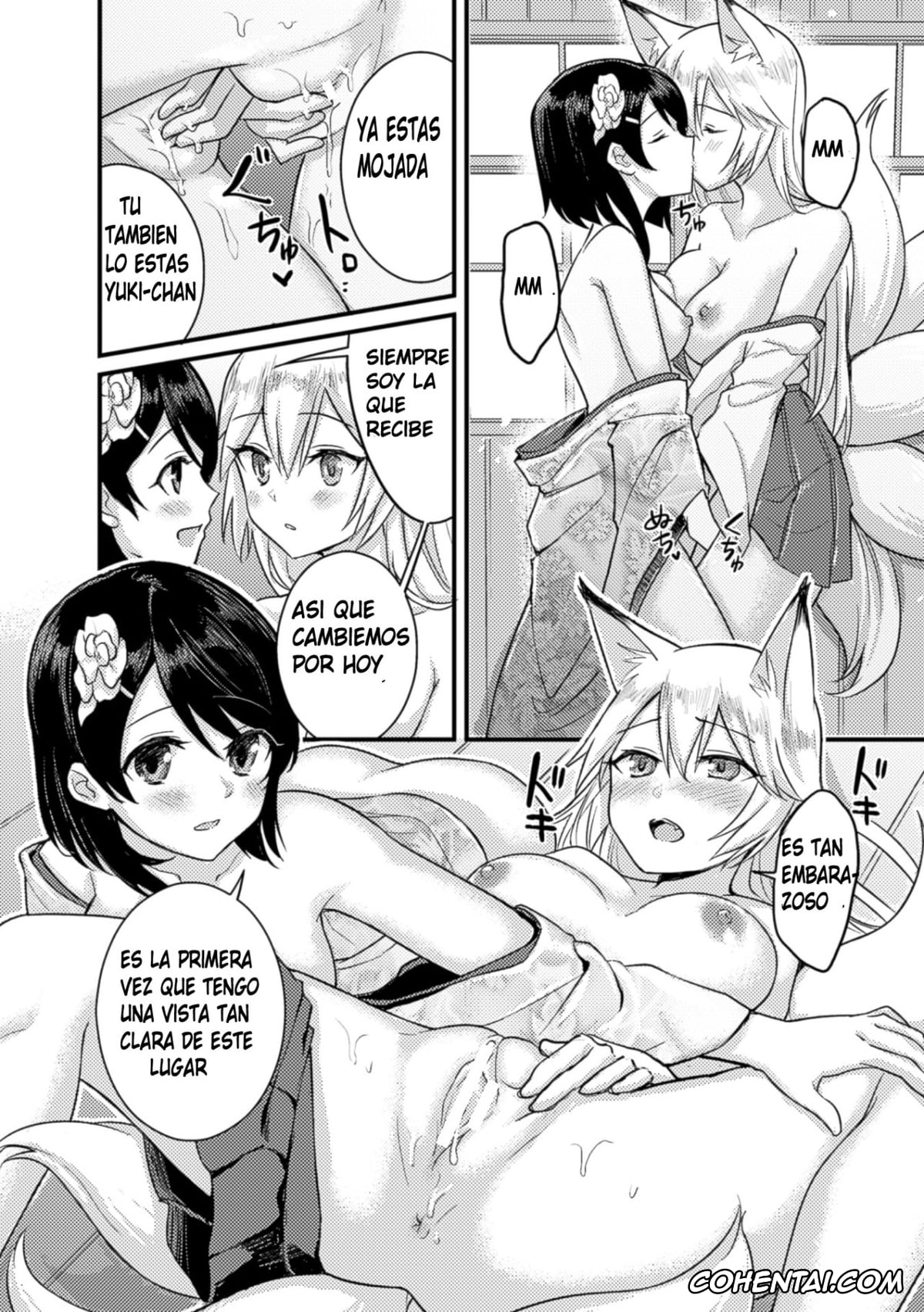 Revistas xxx, 2D Comic Magazine xxx, Kitsune no Yomeiri (2D Comic Magazine Yuri Ninshin Vol. 3), pagina 16