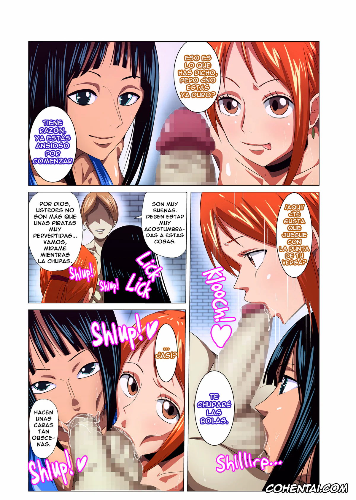 One Piece xxx, Nami xxx, Nico Robin xxx, Onna Kaizoku ga Himitsu no Settai (One Piece), pagina 7