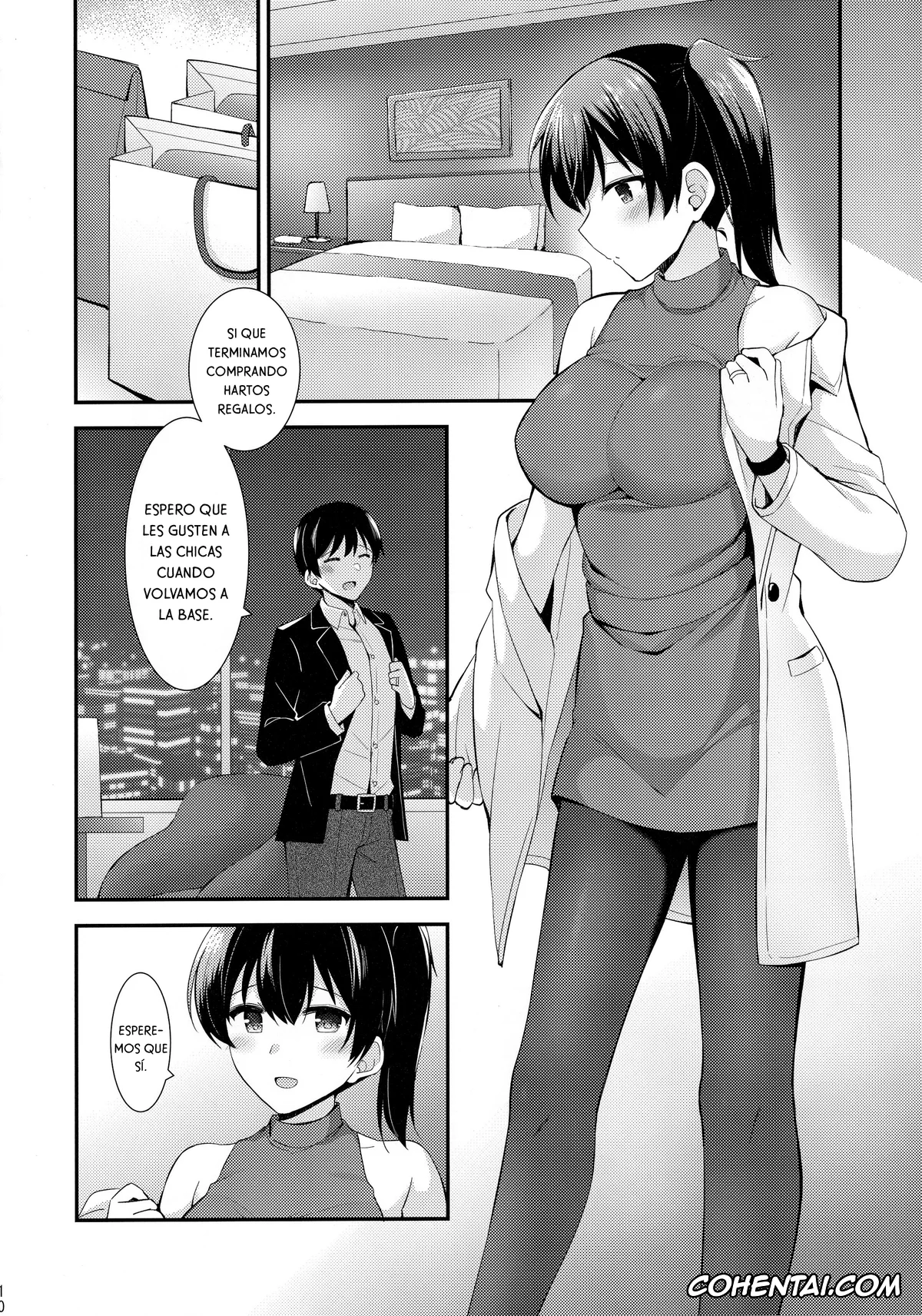 Kantai Collection -KanColle- porno, Kaga porno, Teitoku porno, Kaga to Yoru no Hotel Date (Kantai Collection -KanColle-), pagina 11