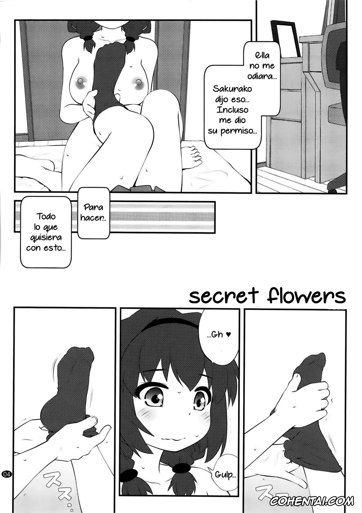 YuruYuri hentai, Himawari Furutani hentai, Sakurako Ohmuro hentai, Himegoto Flowers 13 (YuruYuri), pagina 3