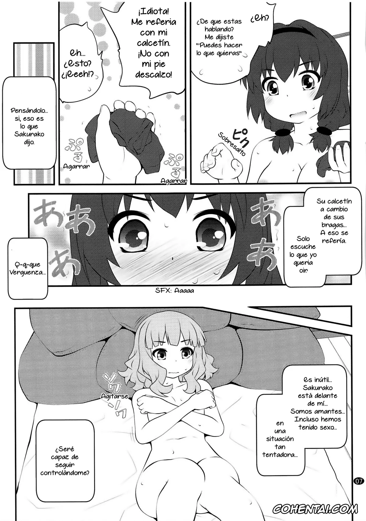 YuruYuri hentai, Himawari Furutani hentai, Sakurako Ohmuro hentai, Himegoto Flowers 13 (YuruYuri), pagina 6