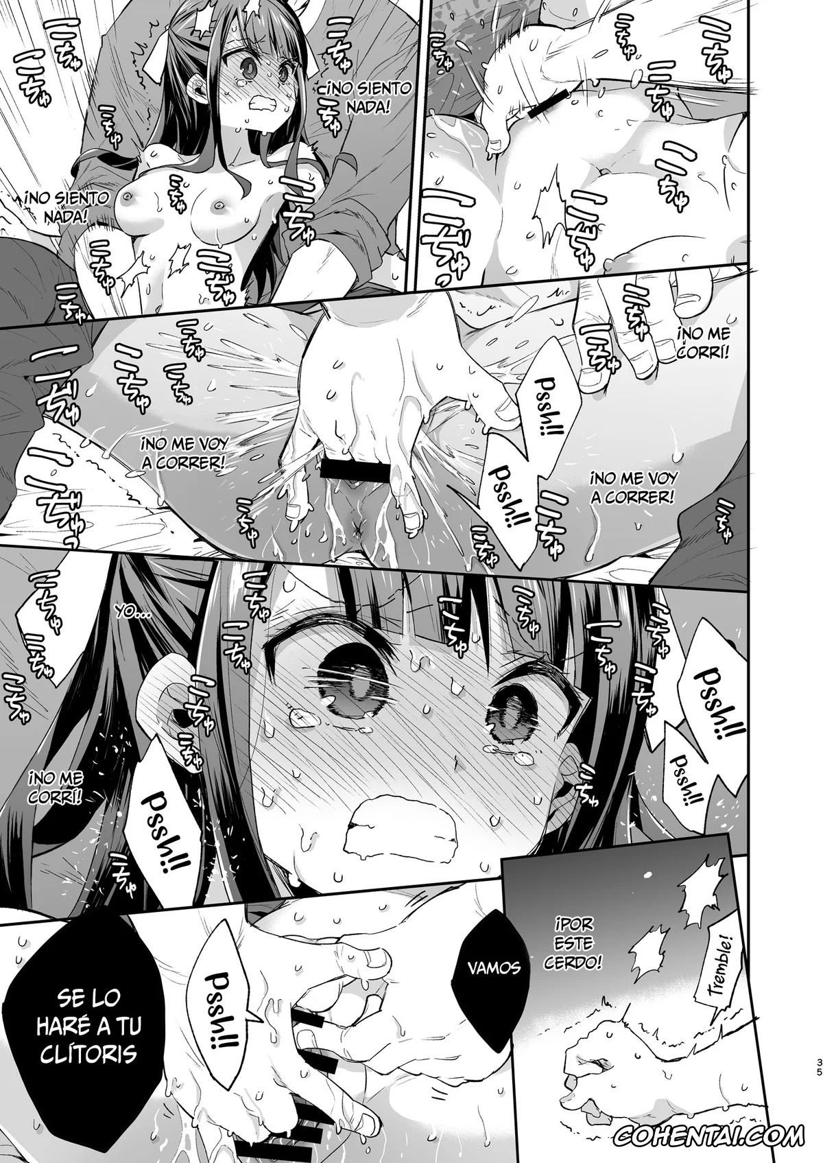 Original hentai, Fukan Shoujo ga Oji-san ni Maketa Hi, pagina 36
