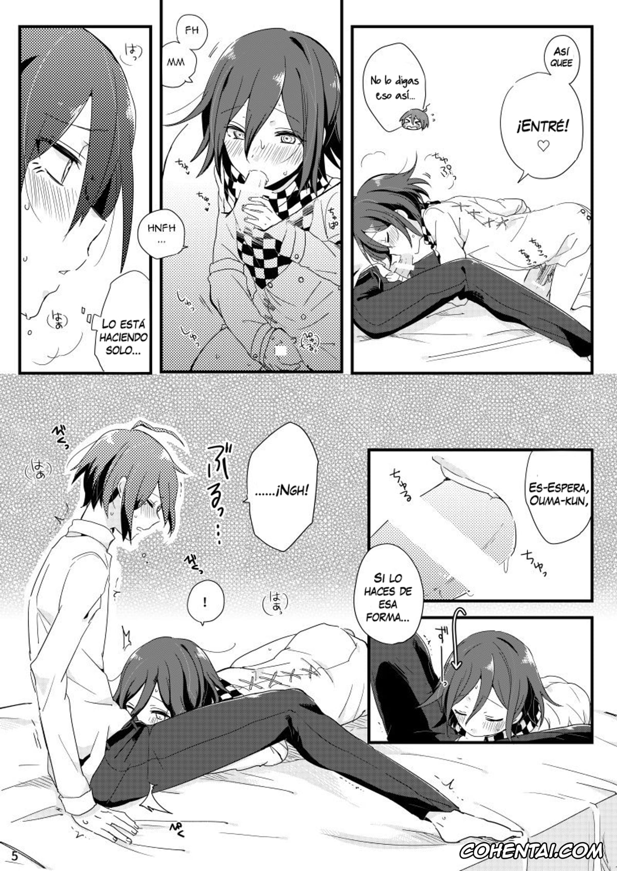 Danganronpa xxx, Kokichi Ouma xxx, Shuuichi Saihara xxx, Ouma-kun no Are na Hi. (New Danganronpa V3), pagina 4