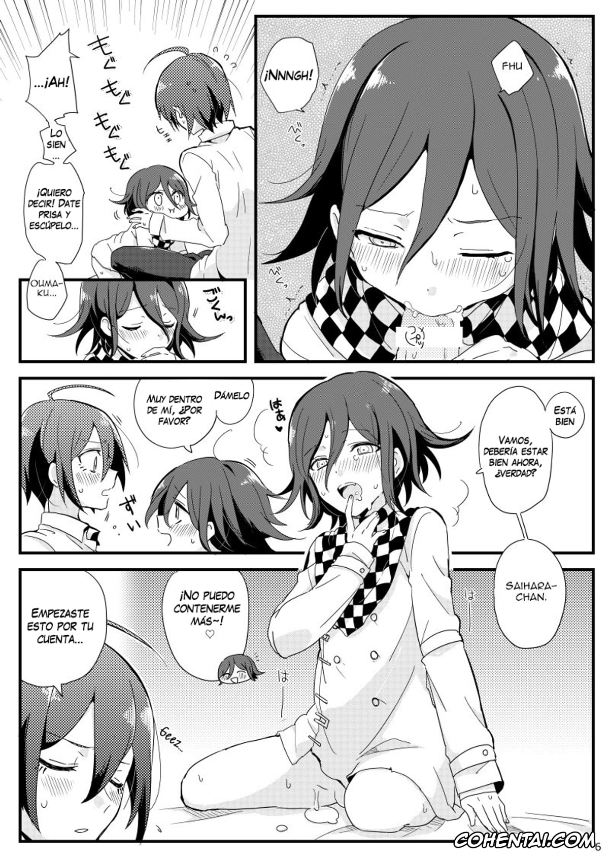 Danganronpa porno, Kokichi Ouma porno, Shuuichi Saihara porno, Ouma-kun no Are na Hi. (New Danganronpa V3), pagina 5
