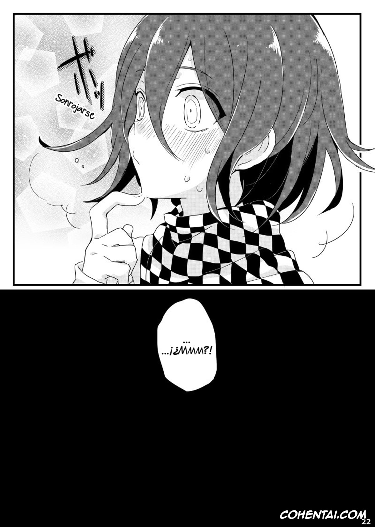 Danganronpa hentai, Kokichi Ouma hentai, Shuuichi Saihara hentai, Ouma-kun no Are na Hi. (New Danganronpa V3), pagina 21