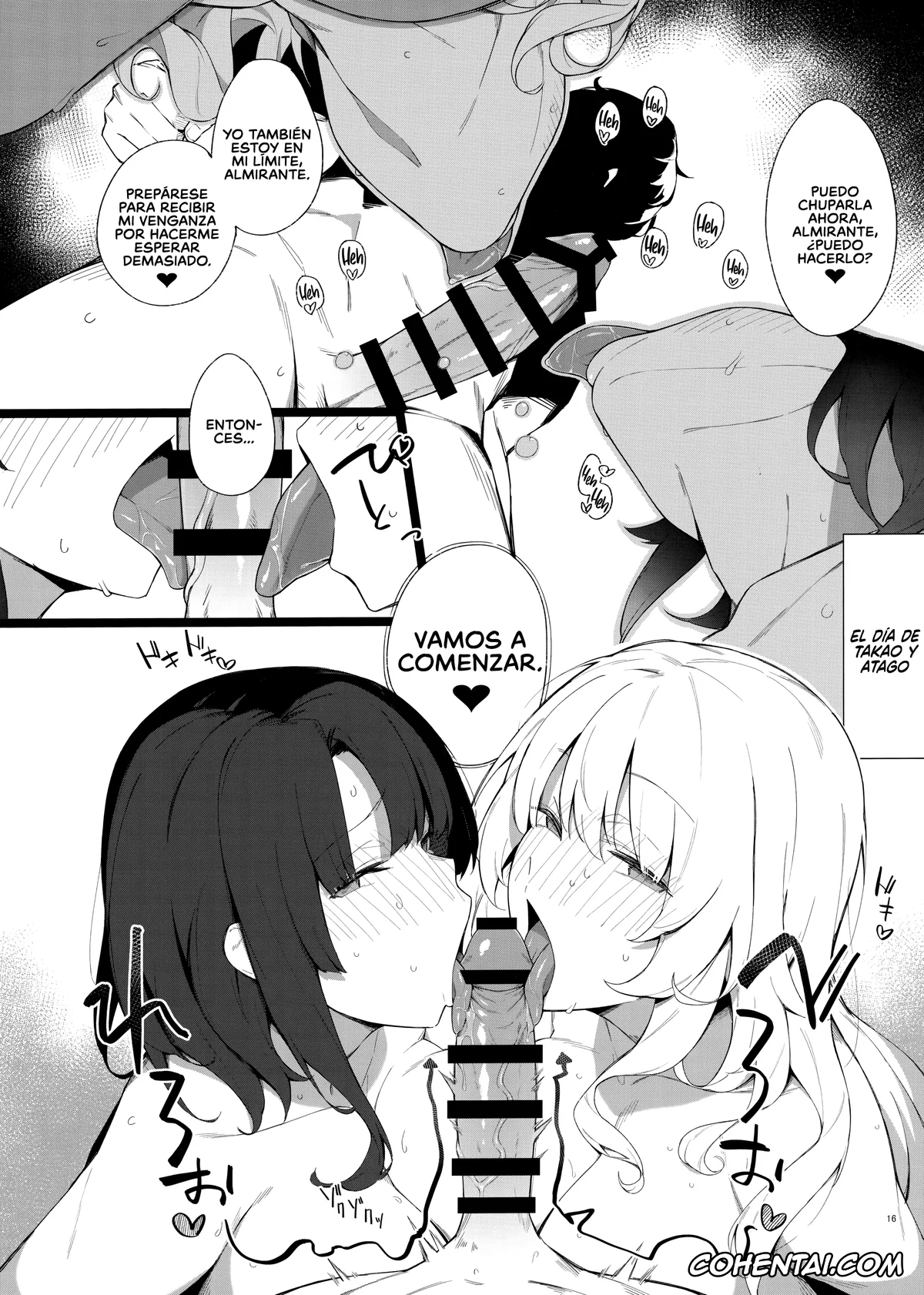 Kantai Collection -KanColle- hentai, Atago hentai, Atlanta hentai, Saratoga hentai, Takao hentai, Teitoku hentai, Kekkon Kan Sukebe Roku 2 (Kantai Collection -KanColle-), pagina 15