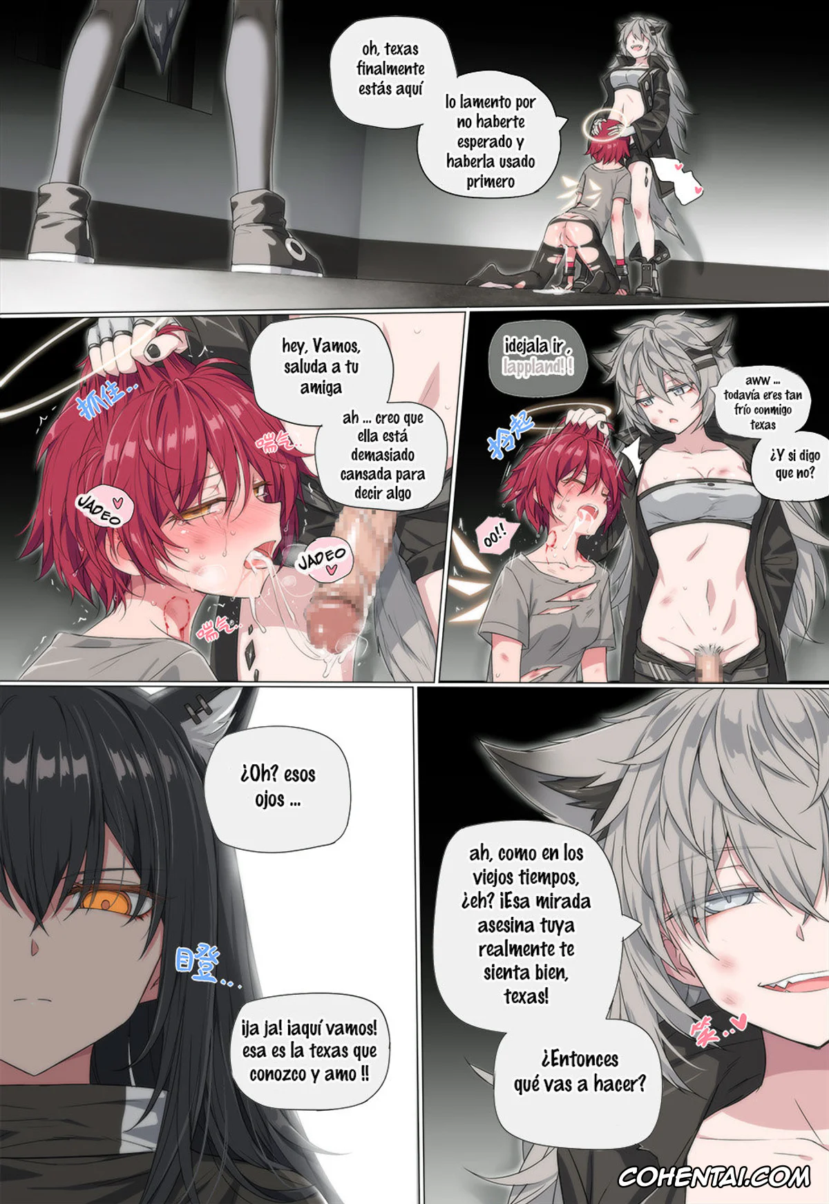 Arknights xxx, Exusiai xxx, Lappland xxx, Texas xxx, (Arknights) (Arknights), pagina 16