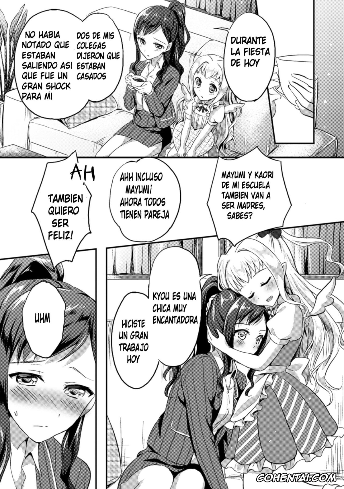 Revistas porno, 2D Comic Magazine porno, Negaigoto Hitotsu (2D Comic Magazine Yuri Ninshin Vol. 4), pagina 2