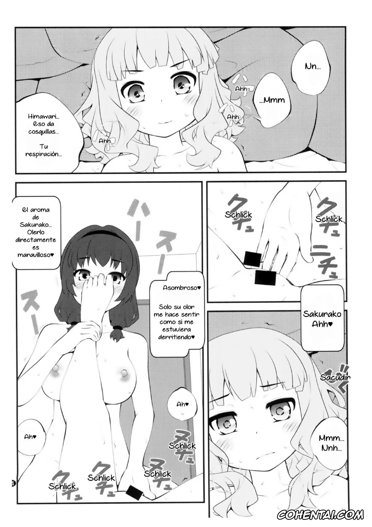 YuruYuri hentai, Himawari Furutani hentai, Sakurako Ohmuro hentai, Himegoto Flowers 14 (YuruYuri), pagina 3