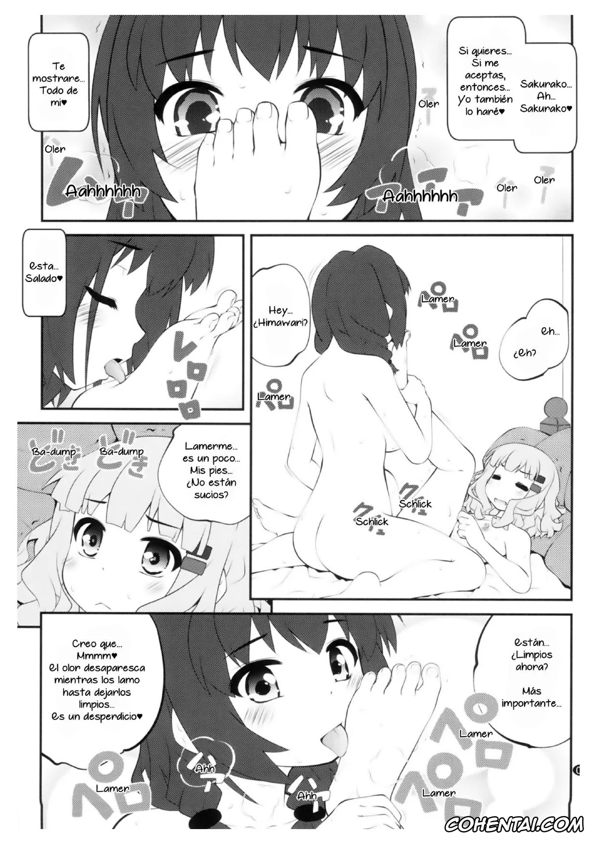 YuruYuri xxx, Himawari Furutani xxx, Sakurako Ohmuro xxx, Himegoto Flowers 14 (YuruYuri), pagina 4