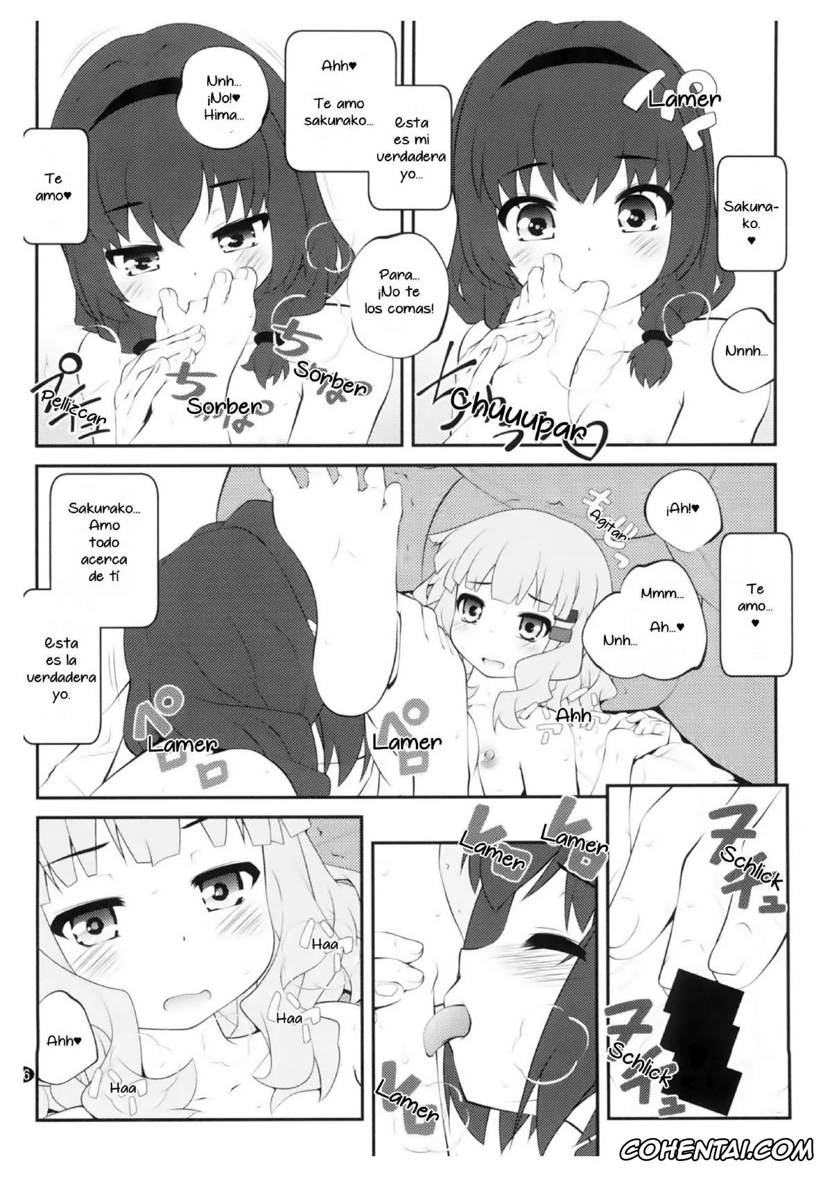 YuruYuri porno, Himawari Furutani porno, Sakurako Ohmuro porno, Himegoto Flowers 14 (YuruYuri), pagina 5
