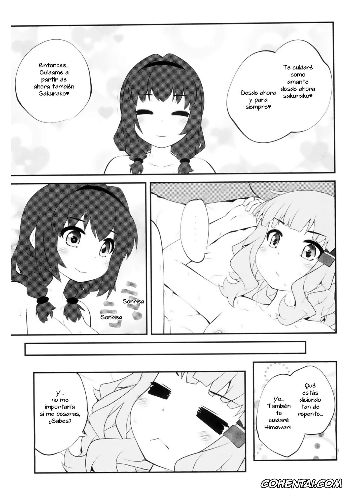 YuruYuri hentai, Himawari Furutani hentai, Sakurako Ohmuro hentai, Himegoto Flowers 14 (YuruYuri), pagina 18