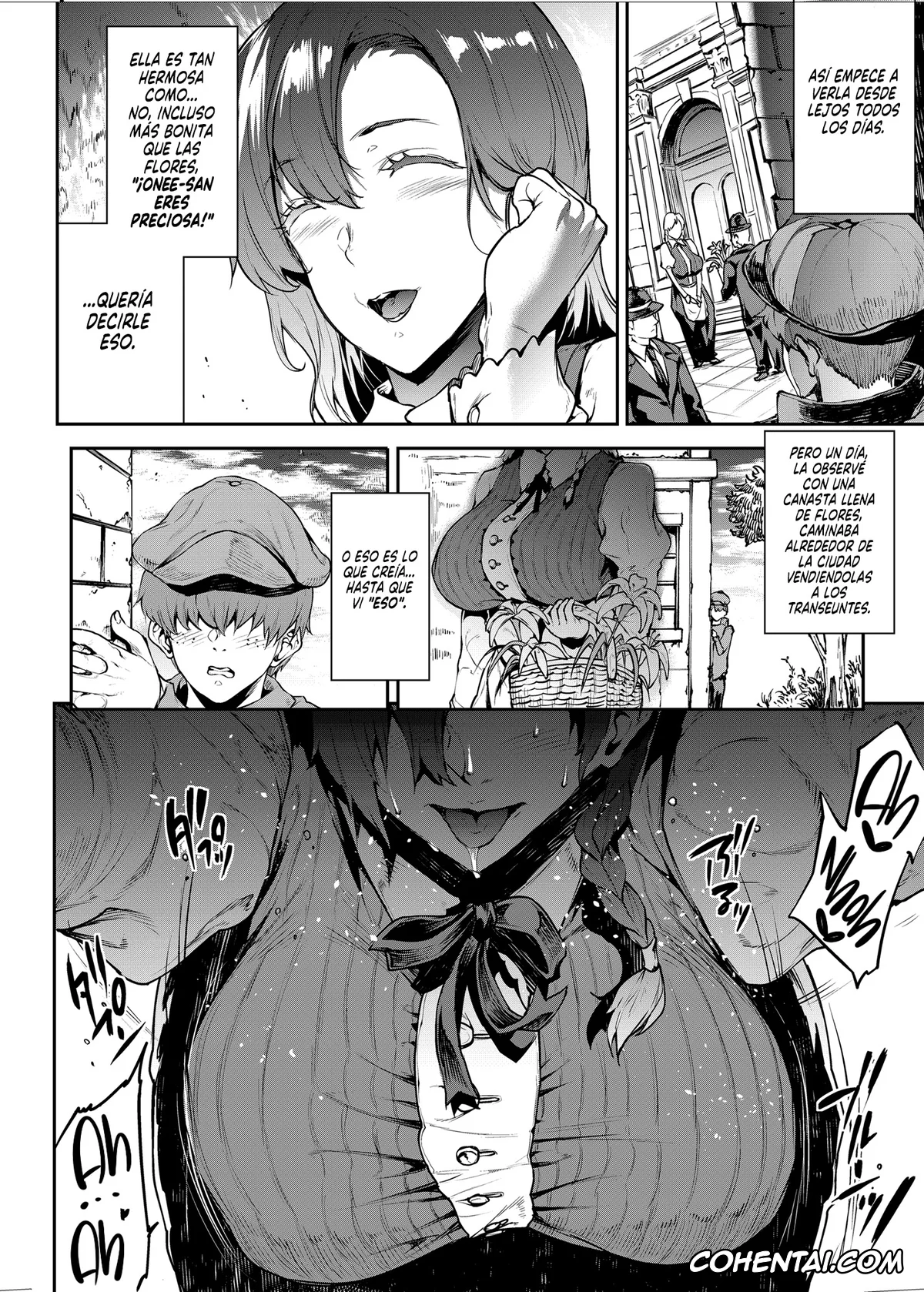 Original porno, Flower Vendor ~Hanauri Onee-san ni Yasashiku Fudeoroshi~, pagina 8