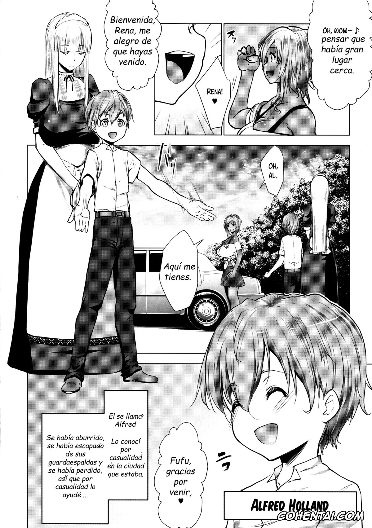 Original porno, Bocchama wa Kasshoku Gal to Seiso Maid o Haramasetai, pagina 8