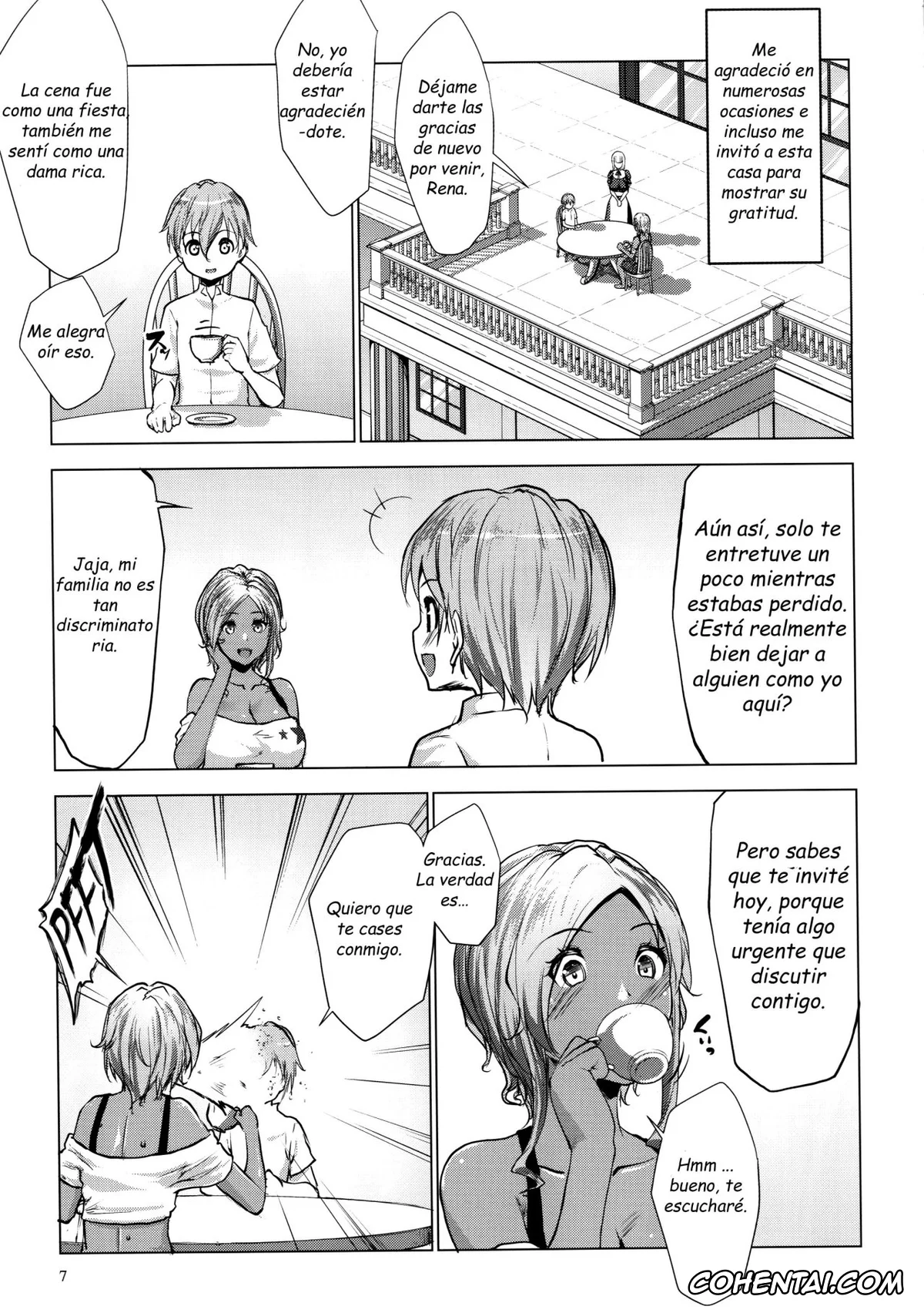 Original hentai, Bocchama wa Kasshoku Gal to Seiso Maid o Haramasetai, pagina 9