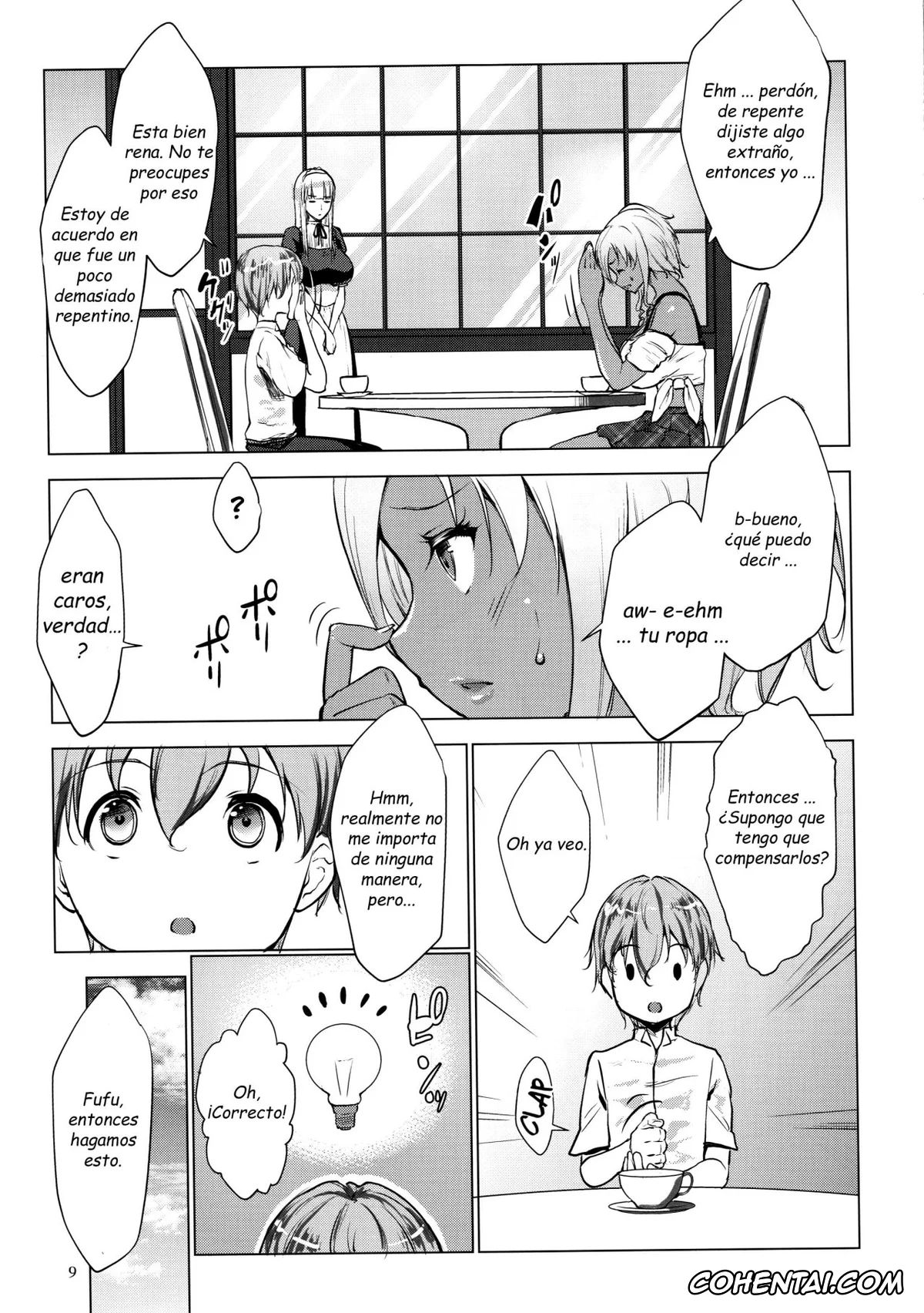 Original porno, Bocchama wa Kasshoku Gal to Seiso Maid o Haramasetai, pagina 11