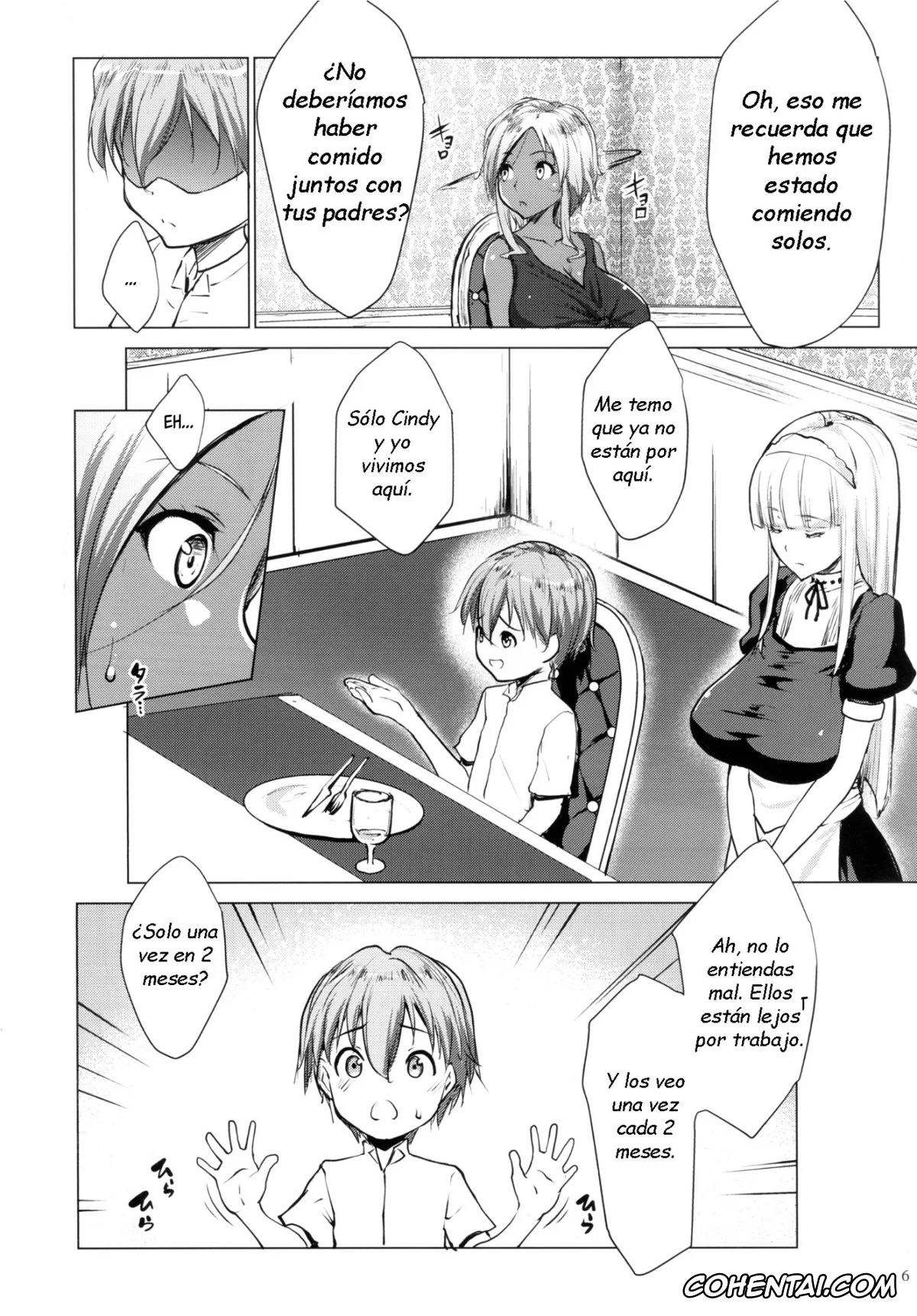 Original xxx, Bocchama wa Kasshoku Gal to Seiso Maid o Haramasetai, pagina 34