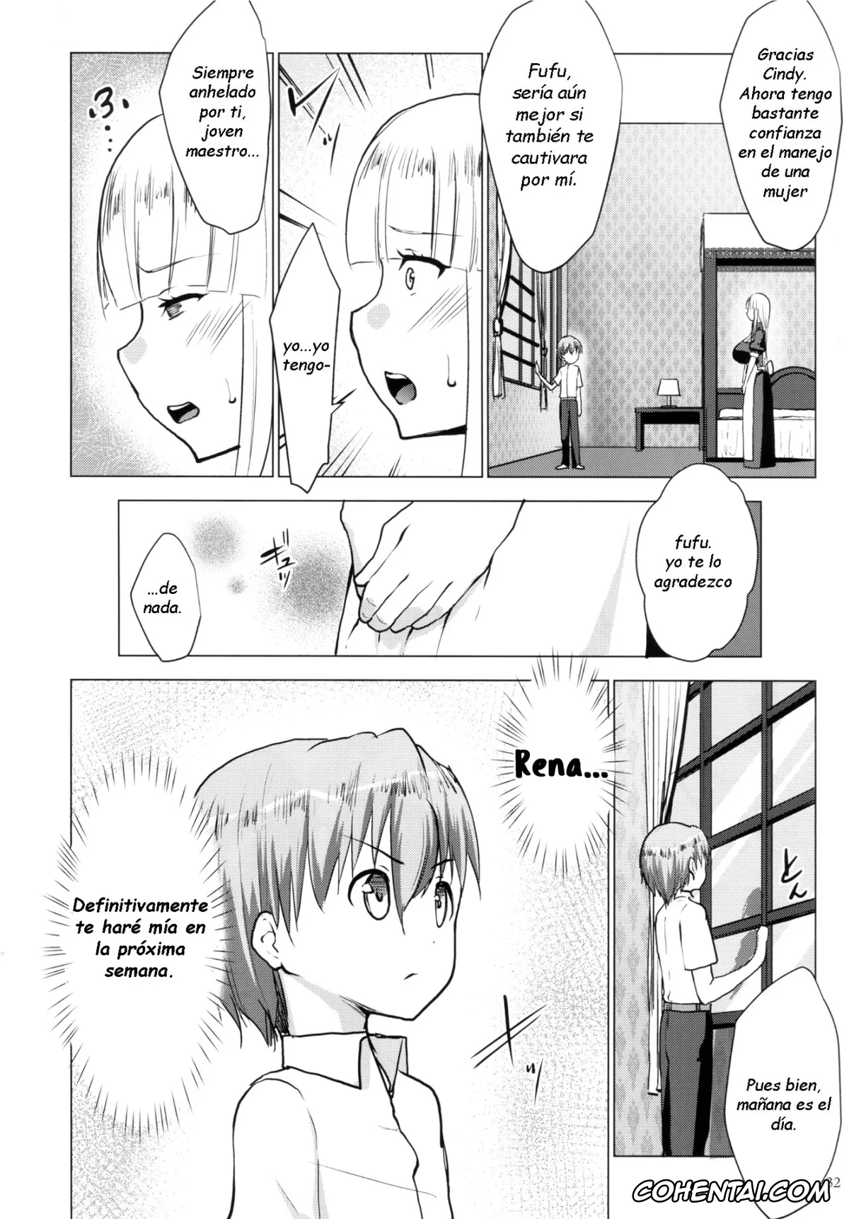 Original hentai, Bocchama wa Kasshoku Gal to Seiso Maid o Haramasetai, pagina 60