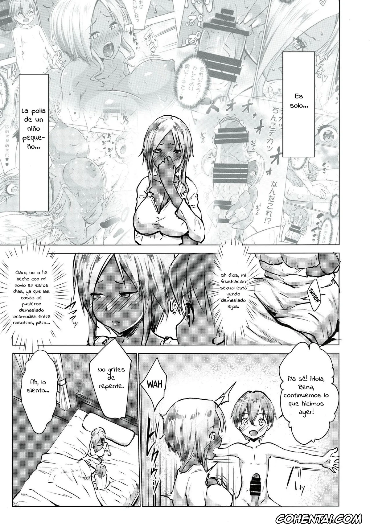Original porno, Bocchama wa Kasshoku Gal to Seiso Maid o Haramasetai, pagina 68