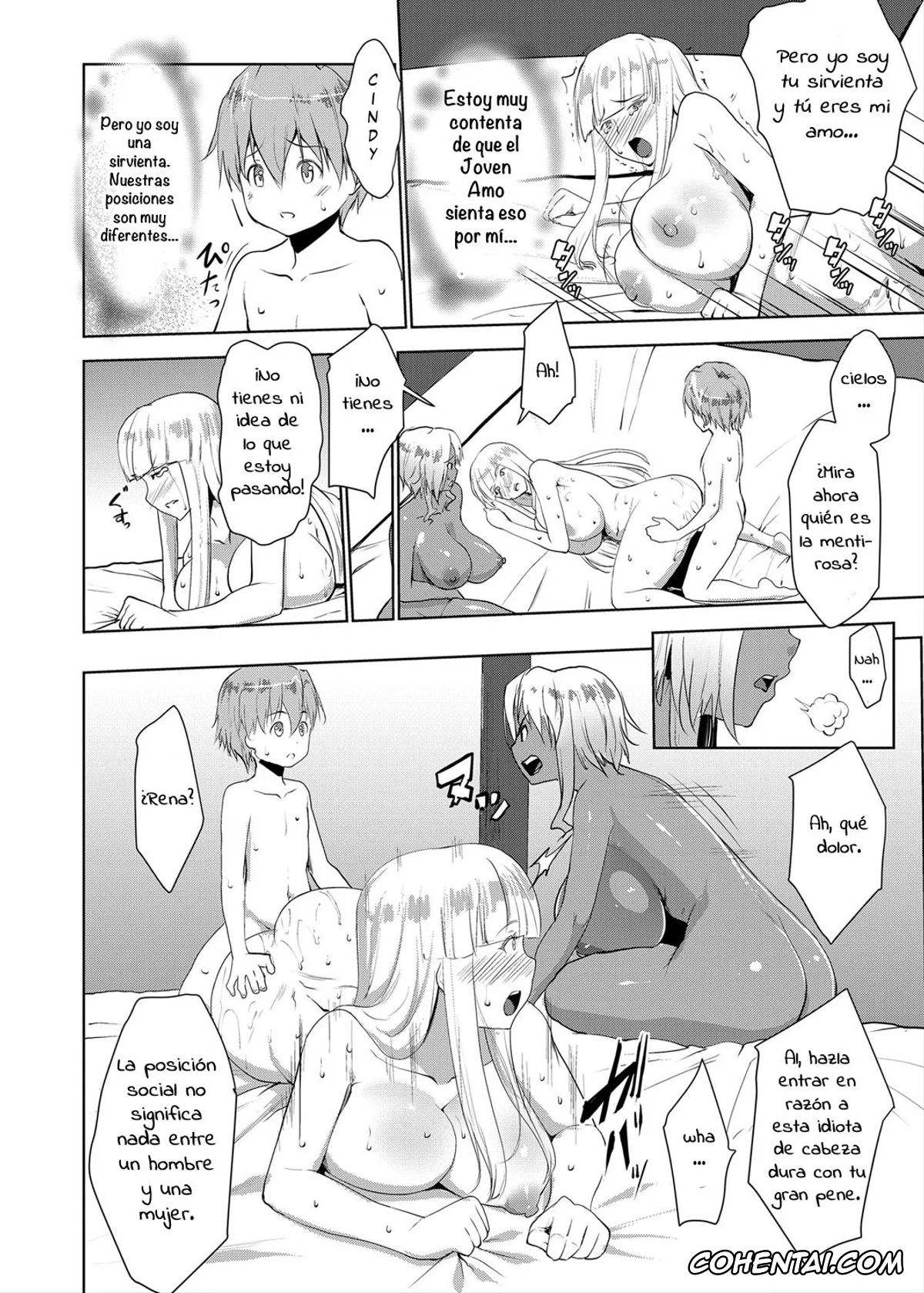 Original porno, Bocchama wa Kasshoku Gal to Seiso Maid o Haramasetai, pagina 179