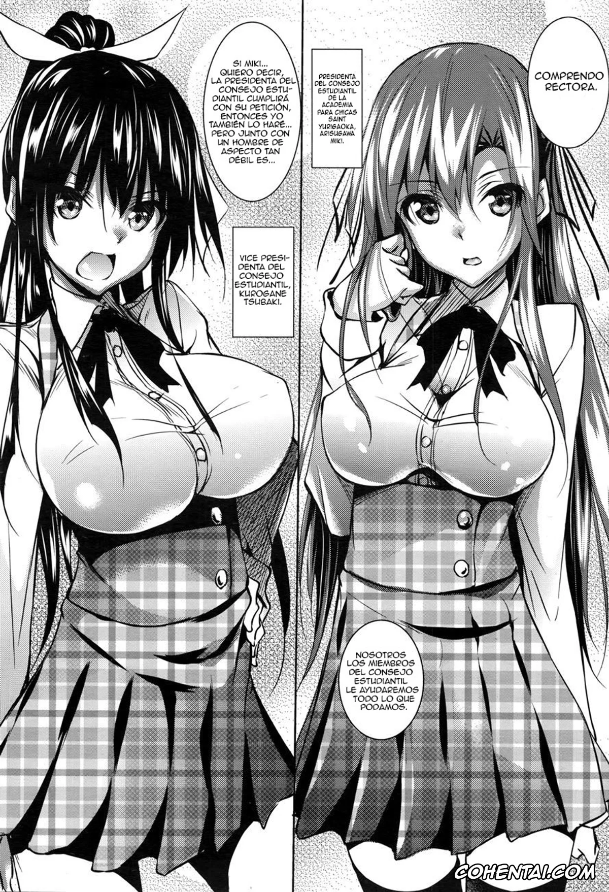 Revistas porno, COMIC Megastore Alpha porno, Saint Yurigaoka Jogakuen Seido-kai (COMIC Megastore Alpha 2016-02), pagina 2