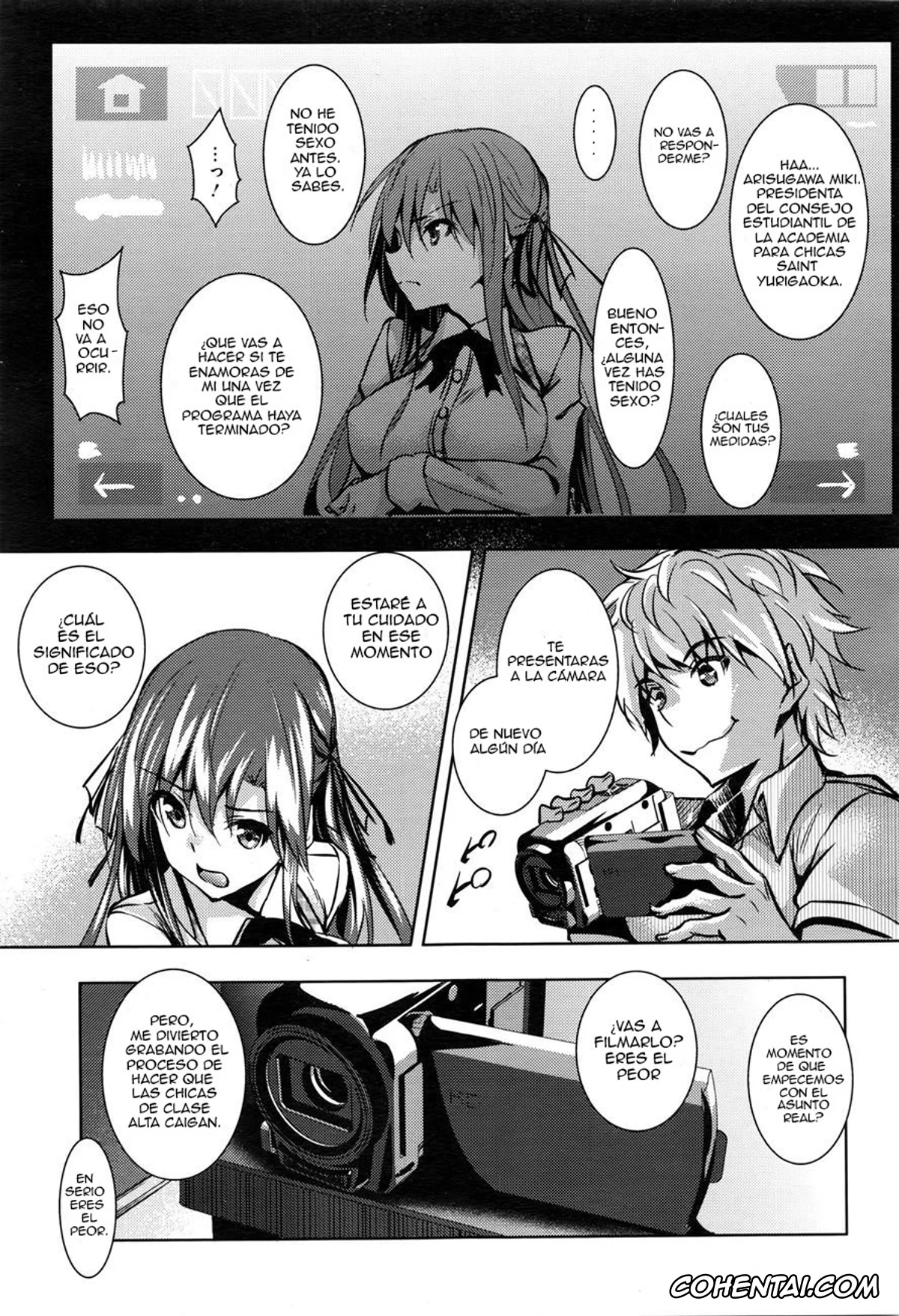 Revistas hentai, COMIC Megastore Alpha hentai, Saint Yurigaoka Jogakuen Seido-kai (COMIC Megastore Alpha 2016-02), pagina 9
