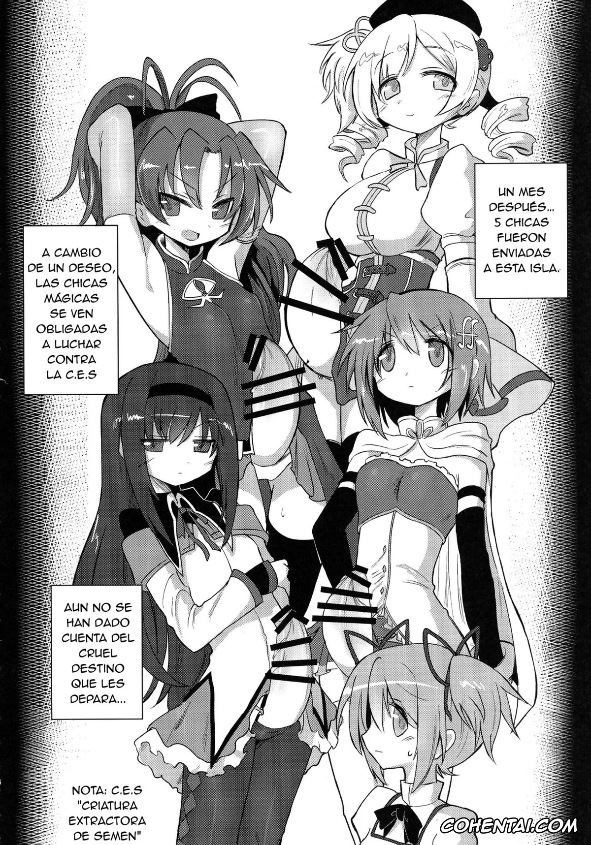 Puella Magi Madoka Magica hentai, Kyouko Sakura hentai, Sayaka Miki hentai, Fellatiosaurus VS Mahou Shoujo Zenpen (Puella Magi Madoka Magica), pagina 6