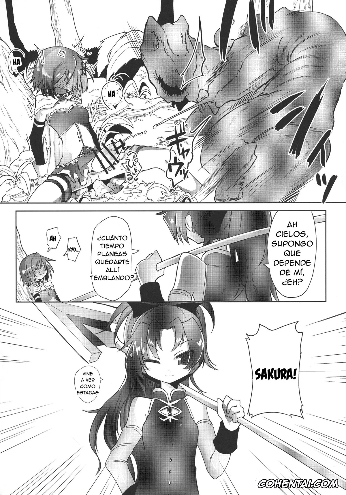Puella Magi Madoka Magica porno, Kyouko Sakura porno, Sayaka Miki porno, Fellatiosaurus VS Mahou Shoujo Zenpen (Puella Magi Madoka Magica), pagina 23