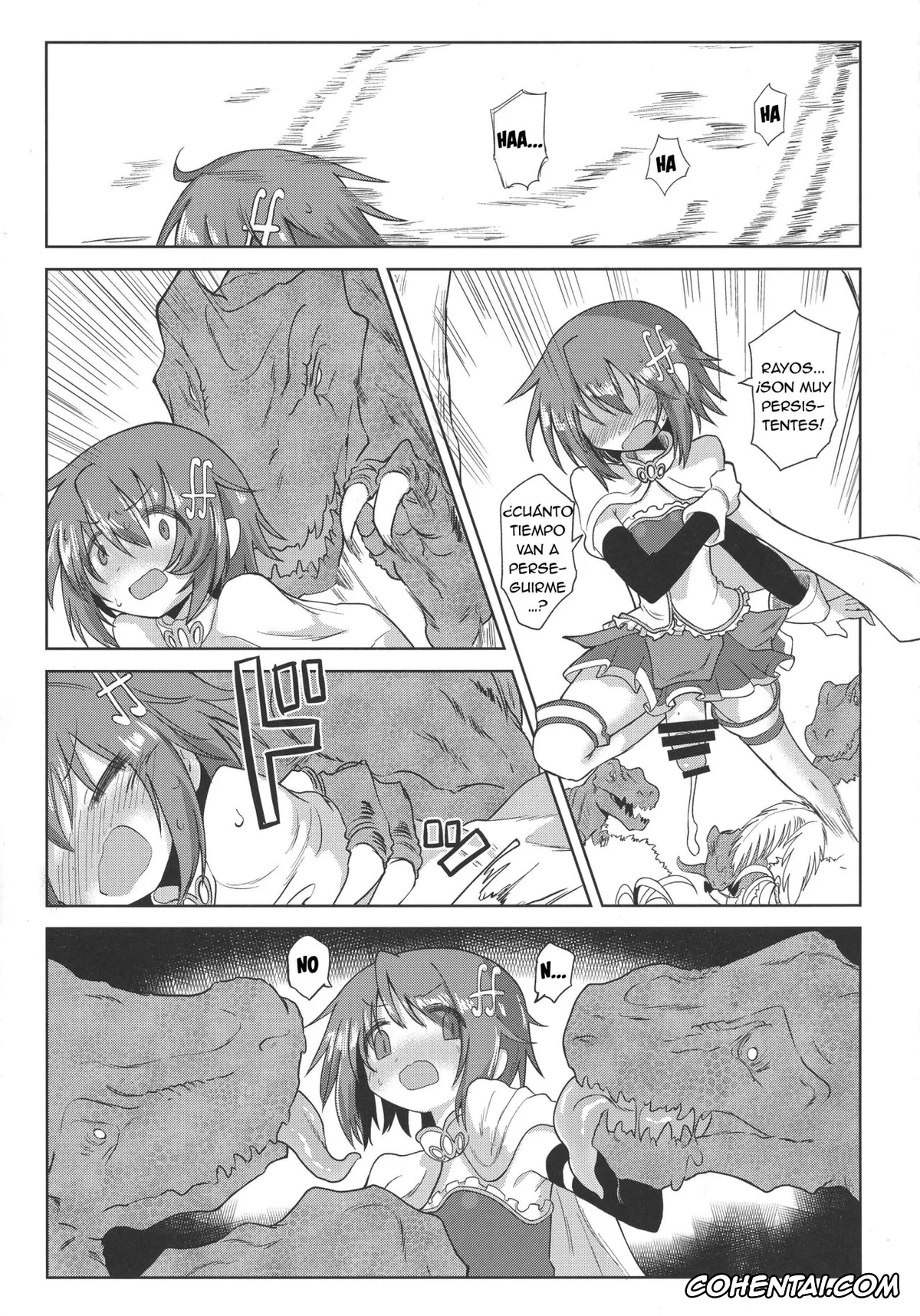 Puella Magi Madoka Magica xxx, Kyouko Sakura xxx, Sayaka Miki xxx, Fellatiosaurus VS Mahou Shoujo Zenpen (Puella Magi Madoka Magica), pagina 31