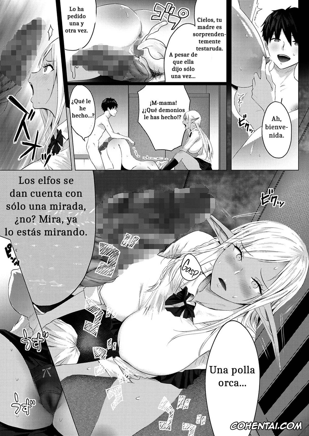 Original hentai, Orc Chinpo o Te ni Ireta! Elf Oyako o Ore Senyou Nama Onaho ni Shitatta www, pagina 18