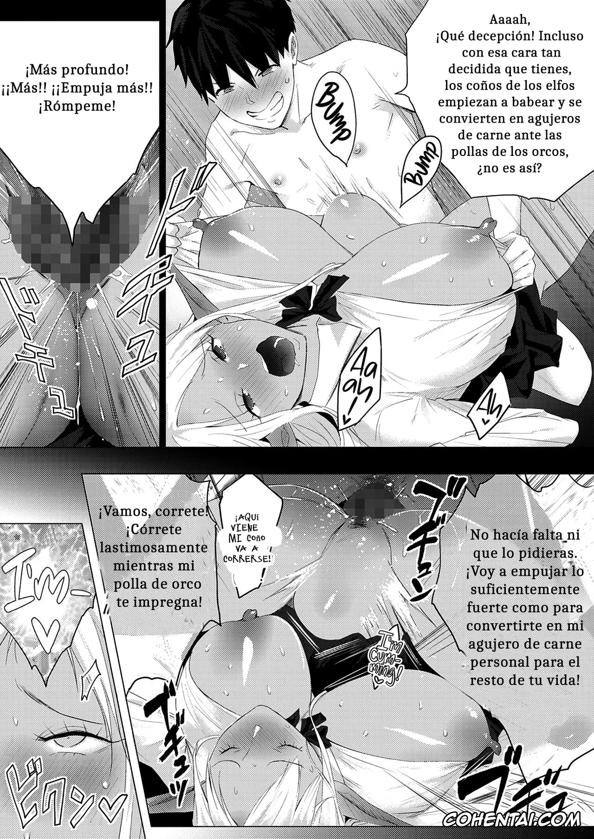 Original hentai, Orc Chinpo o Te ni Ireta! Elf Oyako o Ore Senyou Nama Onaho ni Shitatta www, pagina 24
