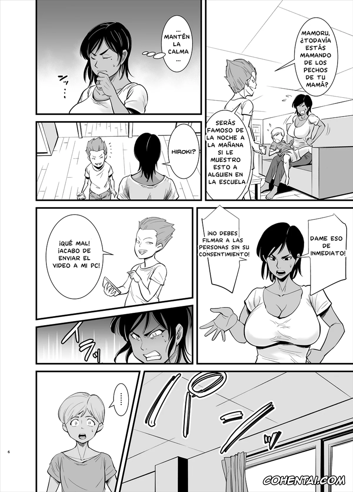 Original hentai, Mama wa Jitsu wa…, pagina 6