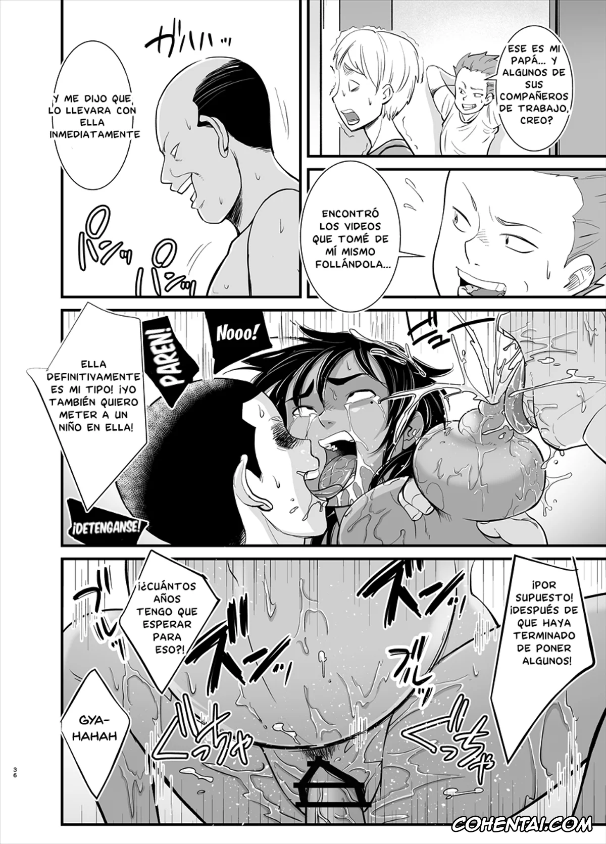 Original hentai, Mama wa Jitsu wa…, pagina 36
