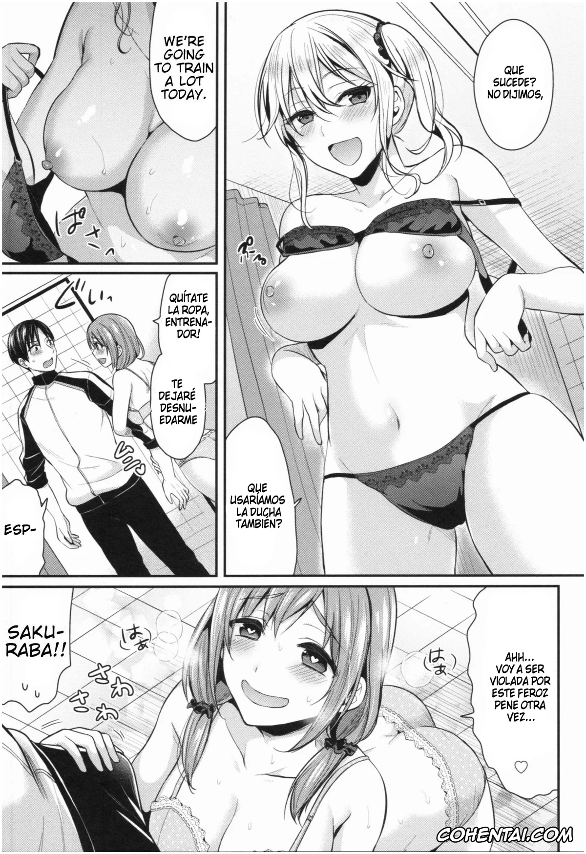 Original porno, Joshi Rikujoubu Harem Training, pagina 134