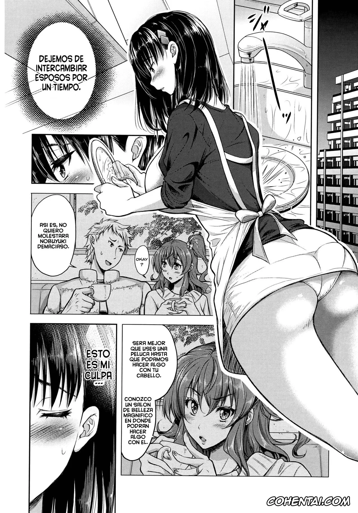 Original hentai, Yokumakezuma no Sukebegao, pagina 63