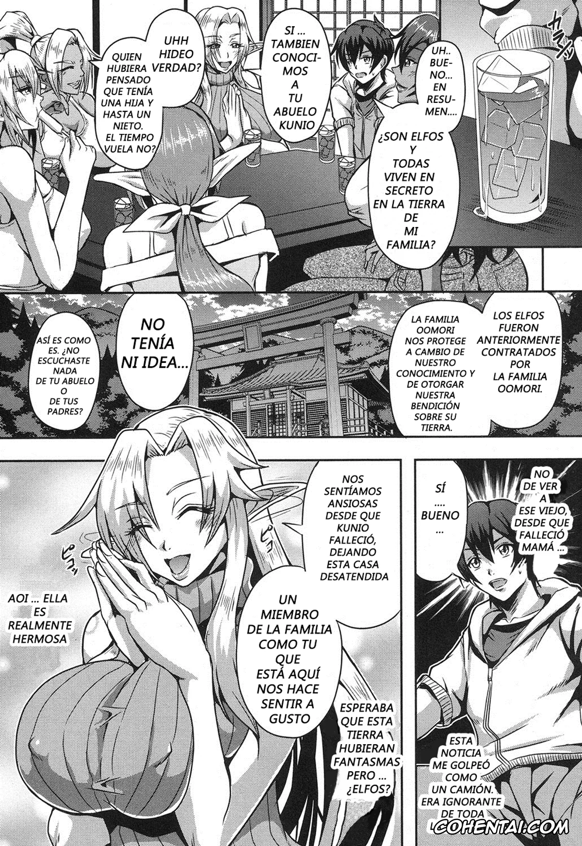 Revistas hentai, COMIC MILF hentai, Elf Harem no Mori to Kozukuri Keiyaku (COMIC MILF 2017-10 Vol. 38), pagina 6