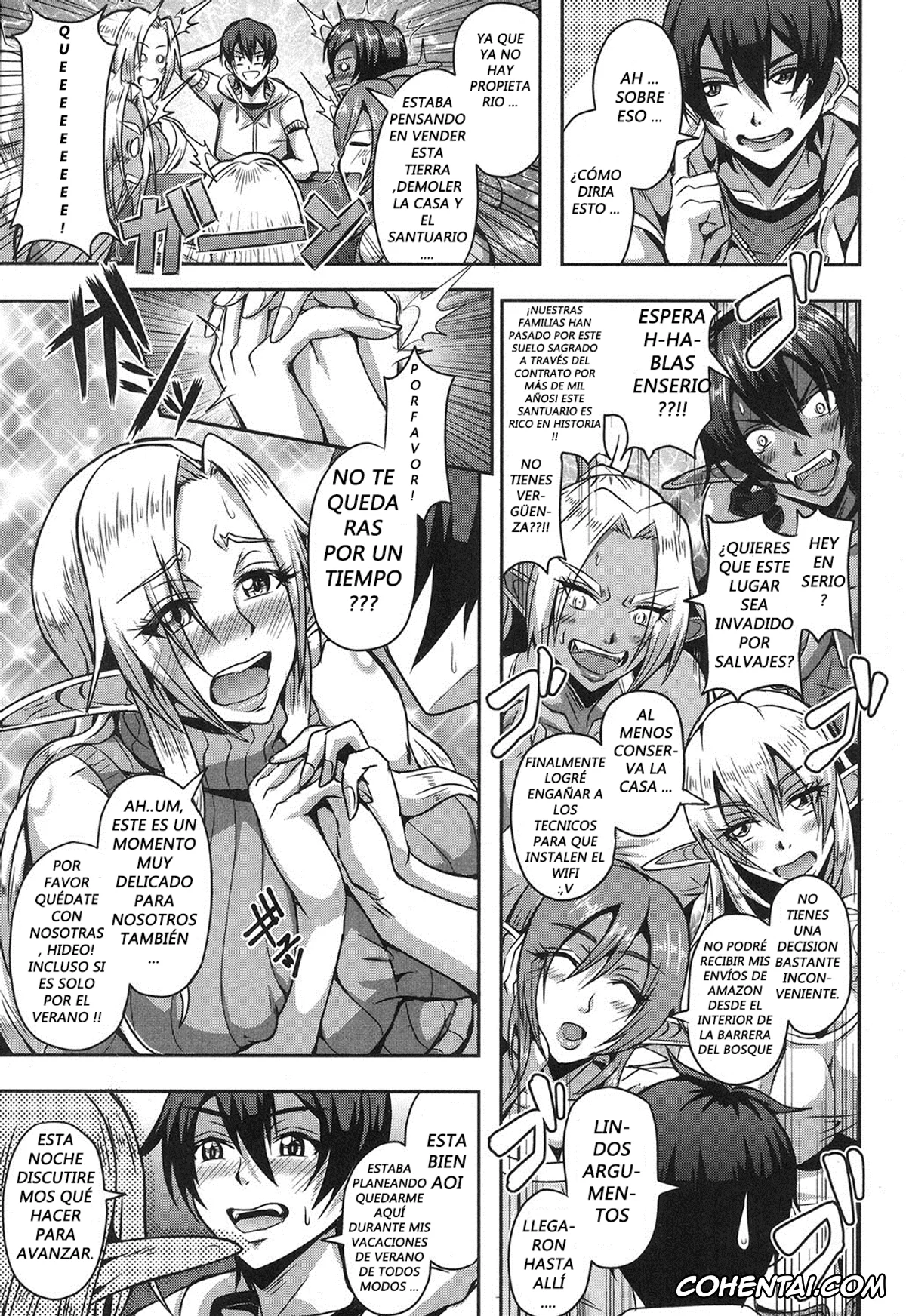 Revistas xxx, COMIC MILF xxx, Elf Harem no Mori to Kozukuri Keiyaku (COMIC MILF 2017-10 Vol. 38), pagina 7