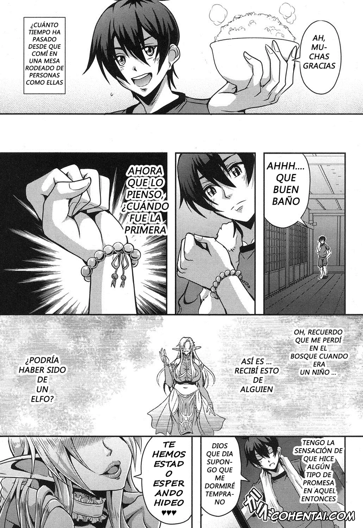 Revistas hentai, COMIC MILF hentai, Elf Harem no Mori to Kozukuri Keiyaku (COMIC MILF 2017-10 Vol. 38), pagina 9